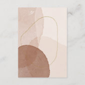 テラコッタボホビーチウォーター色ベージュサンキュー エンクロージャーカード (裏面)