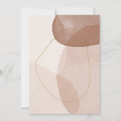 テラコッタボホビーチクシンプルリーン結婚ズ我々は 招待状 (裏面)