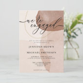 テラコッタボホビーチモダンシグネ婚約したチャ 招待状 (スタンド正面)