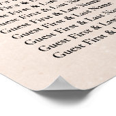 テラコッタボホビーチ結婚式歓迎 ポスター (角)