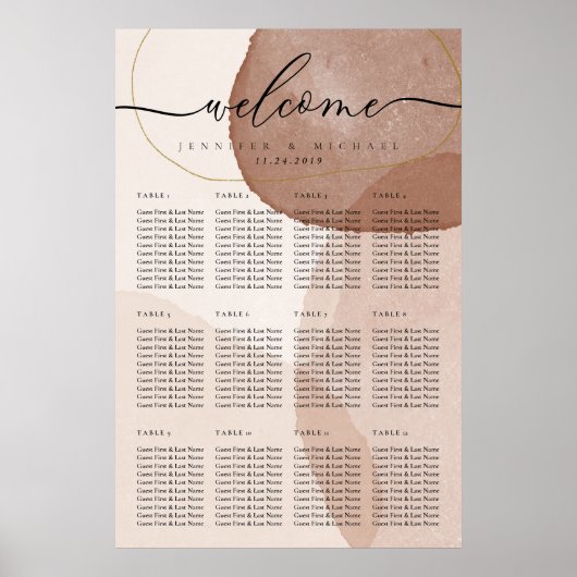テラコッタボホビーチ結婚式歓迎 ポスター (正面)