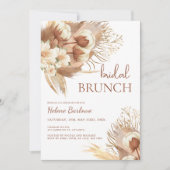 テラコッタボホフローラウォーターカラーブライダルシャワー 招待状 (正面)