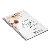 テラコッタボホフローラパンパスブライダルシャワーゲスト ノートブック (右側)