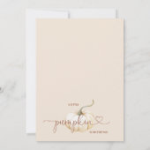 テラコッタボホフローラリトルカボキンベイビーシャワー 招待状 (裏面)