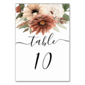 テラコッタボホフローラ結婚ズ テーブルナンバー (正面)