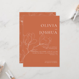 テラコッタボホフローラ結婚式招待状