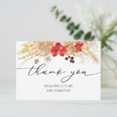 テラコッタボホブライダルシャワーサンキューカード 出欠カード (スタンド正面)
