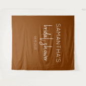 テラコッタボホブライダルシャワー背景 タペストリー (正面(横))