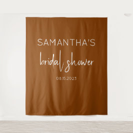 テラコッタボホブライダルシャワー背景 タペストリー