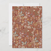 テラコッタボホモノグラム結婚式招待状 招待状 (裏面)