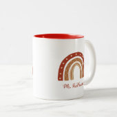 テラコッタボホレインボインボーサンキューギフト ツートーンマグカップ (正面右)