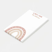 テラコッタボホレインボインボーサンキューギフト ポストイット (アングル)