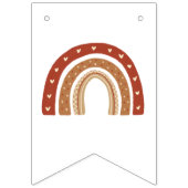 テラコッタボホレインボークラウドファースト誕生日 バンティングフラッグ (第1の旗)