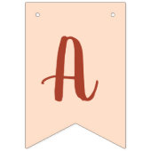 テラコッタボホレインボークラウドファースト誕生日 バンティングフラッグ (第3の旗)