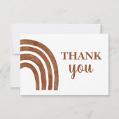 テラコッタボホレインボーサンキューノートカード ノートカード (正面)