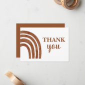 テラコッタボホレインボーサンキューノートカード ノートカード (正面/裏面インサイチュ)