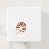 テラコッタボホレインボーベビーシャワーメッセージカード フェイバータグ (インサイチュ)