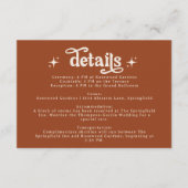 テラコッタボホレトロ結婚ズ文房具 エンクロージャーカード (正面)