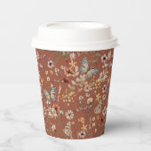 テラコッタボホワイルドフラワーズ 紙コップ (正面)