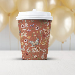 テラコッタボホワイルドフラワーズ 紙コップ