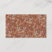 テラコッタボホワイルドフラワーディスプレイシャワー エンクロージャーカード (裏面)
