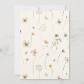 テラコッタボホワイルドフラワーブライダルシャワー 招待状 (裏面)