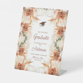 テラコッタボホ卒業アドレスの標識 台座サイン (正面)