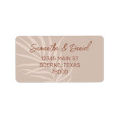 テラコッタボホ差出人住所 ラベル (正面)