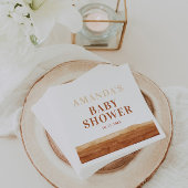 テラコッタボホ抽象芸術ベビーシャワー スタンダードカクテルナプキン