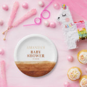 テラコッタボホ抽象芸術ベビーシャワー ペーパープレート (パーティー)