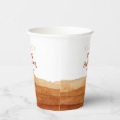テラコッタボホ抽象芸術ベビーシャワー 紙コップ (右)