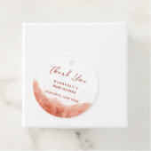 テラコッタボホ砂漠の赤ちゃんシャワーありがとう フェイバータグ (インサイチュ)