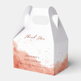 テラコッタボホ砂漠の赤ちゃんシャワーありがとう フェイバーボックス