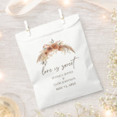 テラコッタボホ秋フローラの愛結婚は甘い フェイバーバッグ (クリップ留めされた状態)