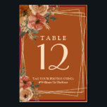 テラコッタボホ秋フローラウォーター色 テーブルナンバー<br><div class="desc">この美しい水色秋ボホテラコッタ水色フローラのテーブル番号結婚は、緑と金ゴールドのフレームに囲まれたベージュと燃えたオレンジ色の花とテラコッタの背景を特徴としている。Touchの書道は美しい花に完璧な伴奏である。あなたのデザインのトーンを設定する素敵な結婚お祝い選択。デザインに関する質問や追加のカスタマイズおよび/または一致する項目については、charmdesignstudio@rcn.com宛てにメールを送信するだけで、お手伝いさせていただきます。このページのコレクションリンクを表示して、この美しいデザインで一致するすべてのアイテムを表示する。</div>