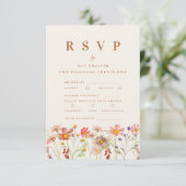 テラコッタボホ秋ワイルドフラワーメニュー 出欠カード (スタンド正面)