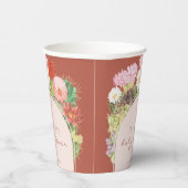 テラコッタボホ開花サボスベイビーシャワー 紙コップ (右)