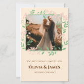 テラコッタボー結婚ホのメニューカード (裏面)