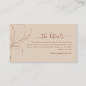 テラコッタボー結婚ホの詳細エンクロージャカード エンクロージャーカード (正面)