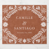 テラコッタボー結婚ホズ スパークリングワインラベル (シングルラベル)