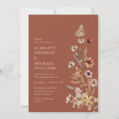 テラコッタボ素朴ホ結婚式招待状 招待状 (正面)