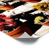 テラコッタポットの多汁午後の太陽 ポスター (角)