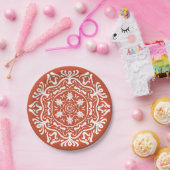 テラコッタマンダラ ペーパープレート (パーティー)