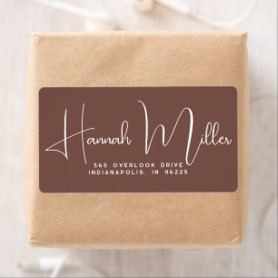 テラコッタミニマモダンエレガントリスト ラベル