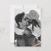 テラコッタミニマモダンリスカジュアルト結婚ズ 出欠カード (裏面)