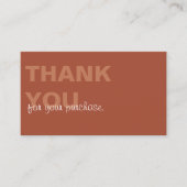 テラコッタミニマリストご購入ありがとうございます 名刺 (正面)