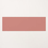 テラコッタミニマリストパーソナライズされた書 ヨガマット (裏面(横))