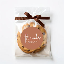 テラコッタミニマルブライダルシャワーフェイスステッカー ラウンドシール