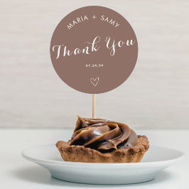 テラコッタミニマル感謝していムボヘ結婚ミアン ラウンドシール