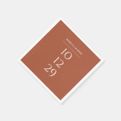 テラコッタミニマル賞特別賞日結婚付 スタンダードカクテルナプキン (角)